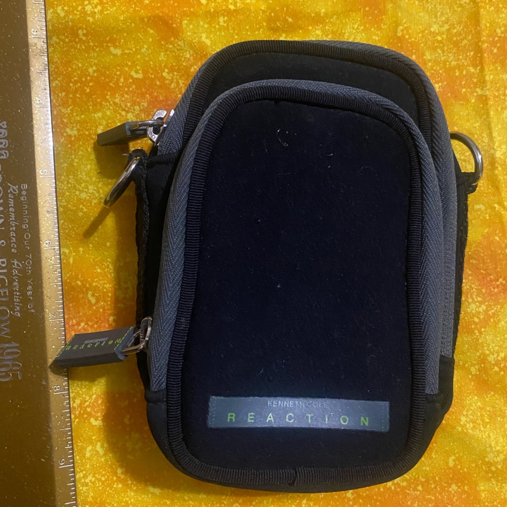 Kenneth Cole Reaction Black and Gray Pouch